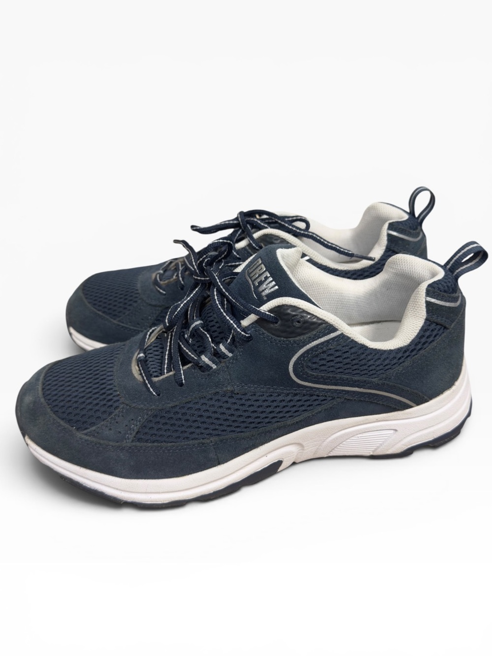 Drew Aaron Therapeutic Walking Shoes Navy Suede Mesh Orthopedic Men’s 10.5
